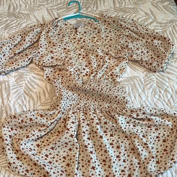 Sabo skirt autumn isle dress Small floral beige - Picture 6 of 8